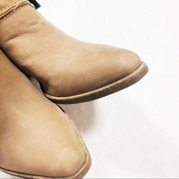 🔥SALE🔥 Anthro Dolce Vita tan soft leather mule booties sz9.5 NWOT - Picture 6 of 10
